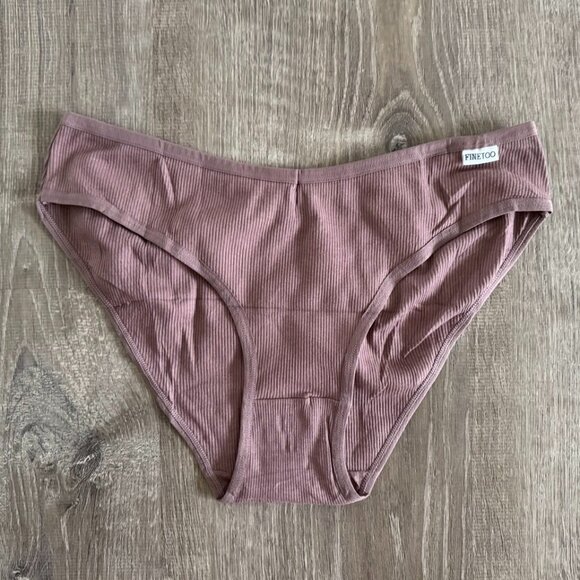 Set of Six Underwear Cotton Bikini Rib Cheeky Panties Sexy V-shaped Waistband - Picture 9 of 11